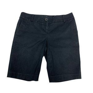 Ann Taylor LOFT 0 Bermuda Black Shorts 30" X 10"